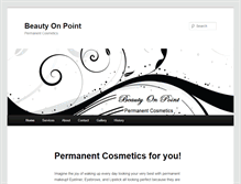 Tablet Screenshot of beautyonpoint.com